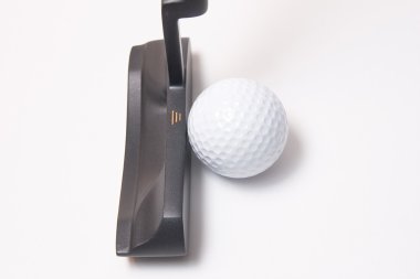 Putter and ball clipart