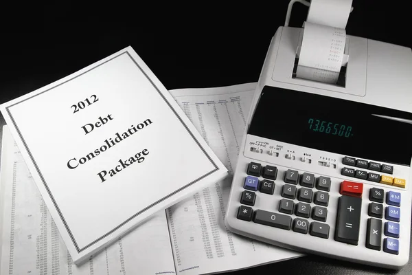 2012 schuld consolidatie pakket 2 — Stockfoto