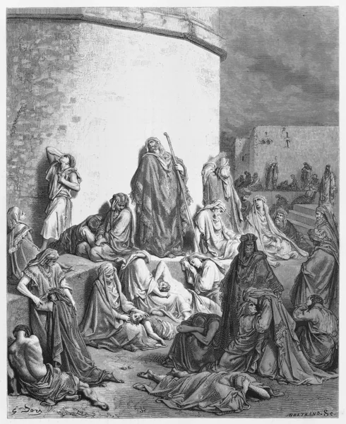 Το πένθος πάνω στα ερείπια της Ιερουσαλήμ — Φωτογραφία Αρχείου