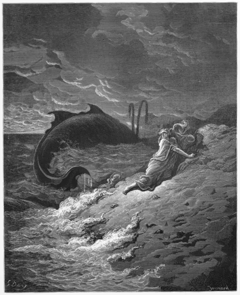 Jona en de walvis — Stockfoto