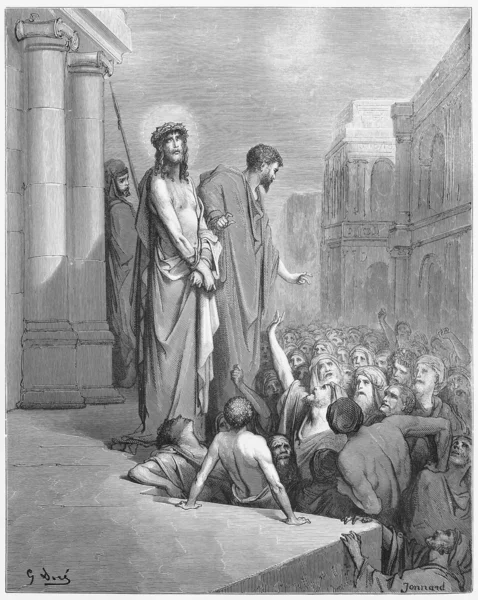 Jesus wird der Öffentlichkeit präsentiert — Stockfoto