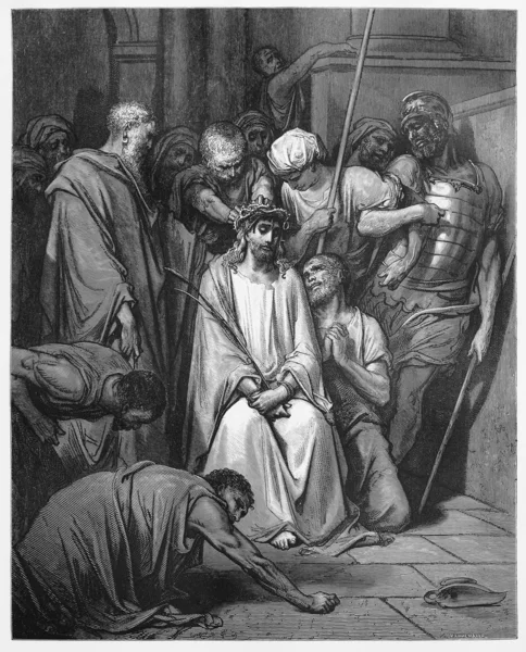 Jesus é coroado com espinhos Fotos De Bancos De Imagens Sem Royalties