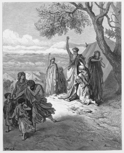 Noah przeklinając Kanaan — Zdjęcie stockowe
