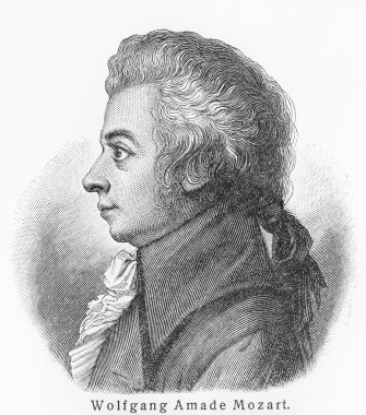 Wolfgang Amadeus Mozart clipart