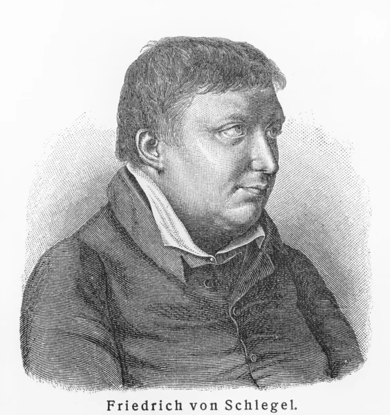 Karl Wilhelm Friedrich Schlegel — Fotografia de Stock
