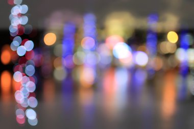 City blurry lights clipart