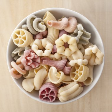 Bowl of italian pasta clipart