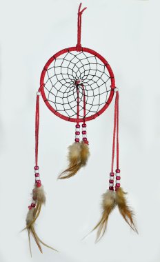 Red indian dream catcher clipart