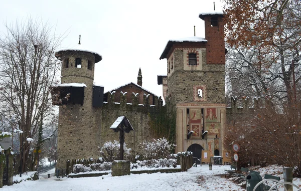 Stock image Medieval castle in Valentino Park, Turin