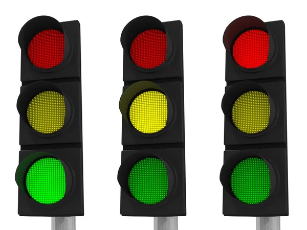 LED Traffic Light Stock Image