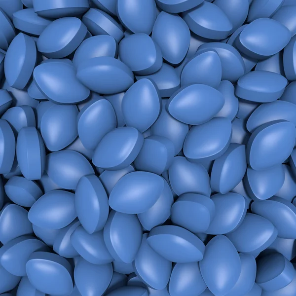Blå tabletter – stockfoto