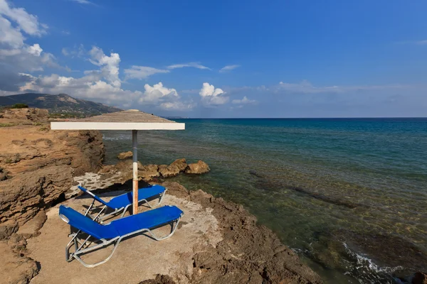 ザキントス島、ギリシャでヴロミ ポルト ビーチ — ストック写真