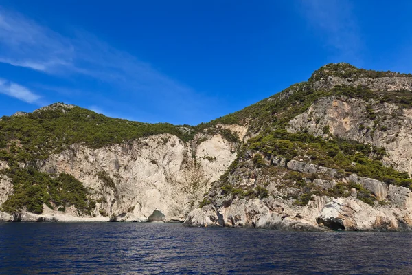 Berghelling in zakynthos eiland, Griekenland — Stockfoto