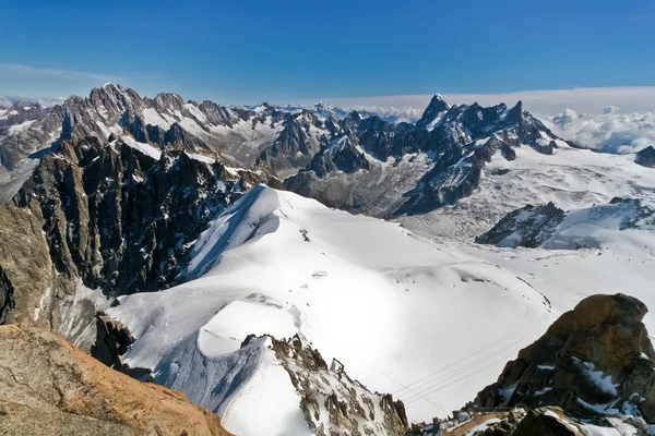 Mont Blanc - l'Aiguille du Midi — Stock Fotó