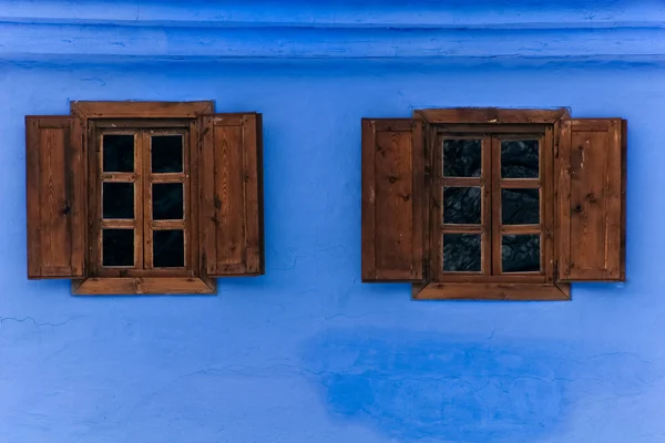 stock image Wooden windows