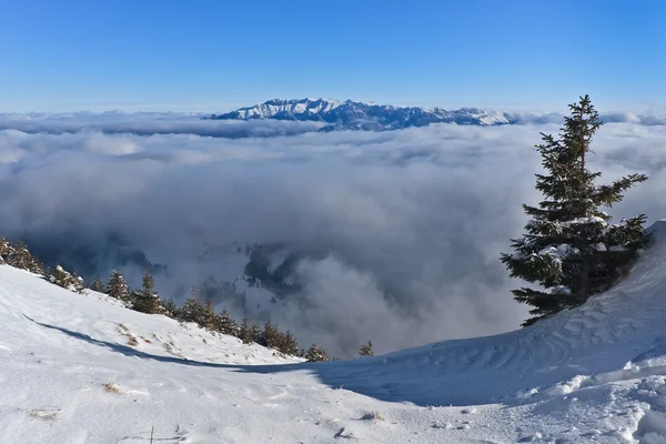 冬季山景 — 图库照片