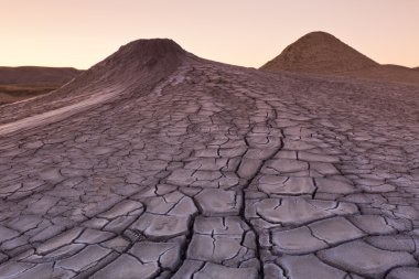 Mud Volcanoes in Buzau, Romania clipart