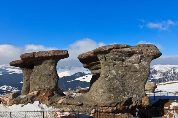 Grupo de pedra nas montanhas dos Cárpatos — Fotografia de Stock