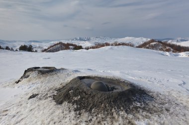 Mud Volcanoes in Buzau, Romania clipart