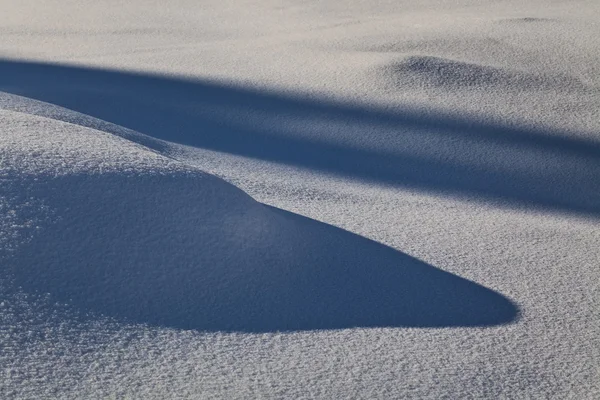 Textur med ljusa morgon snö — Stockfoto