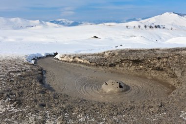 Mud Volcano In Buzau, Romania clipart