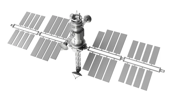 Супутник ізольований на білому фоні — стокове фото