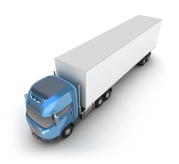 Modern truck with cargo container. My own Design. — Stock Photo, Image