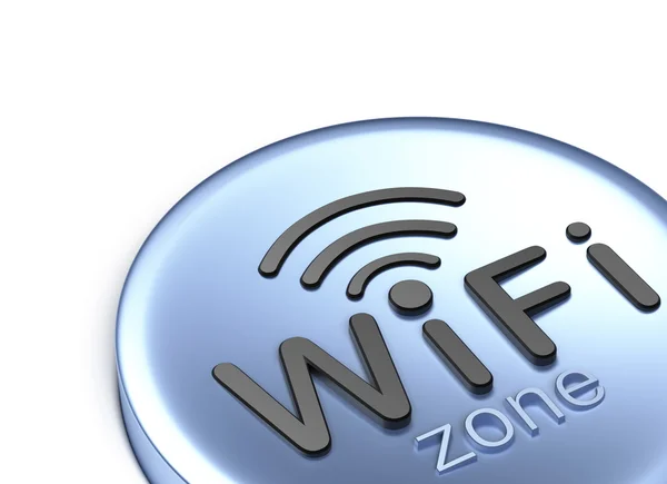 WiFi-zone. 3D concept — Stockfoto