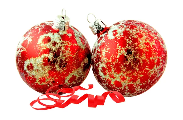 Christmas balls with string — Stock Photo, Image