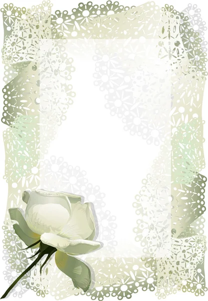 Λευκό τριαντάφυλλο — Διανυσματικό Αρχείο
