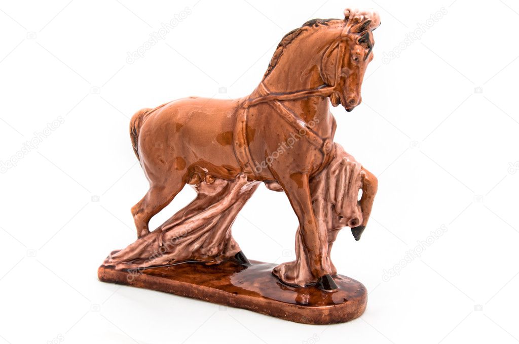 Glossy horse statuette