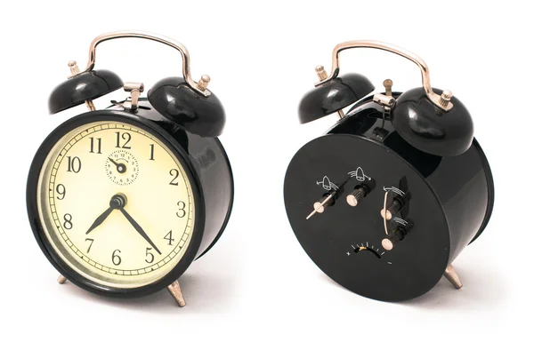 Reloj despertador negro viejo —  Fotos de Stock