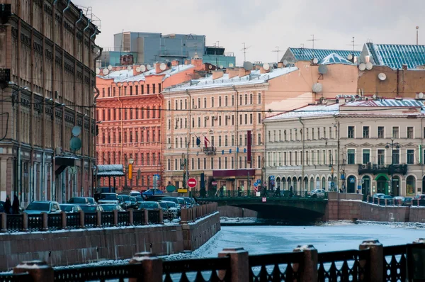 Στο κέντρο της πόλης της Αγίας Πετρούπολης τοπίο — Φωτογραφία Αρχείου