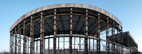 Panoramic abandoned construction — Stock Photo, Image