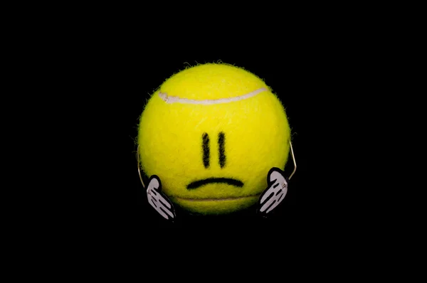 Cute ball is sad — Stock Photo, Image