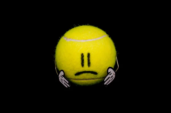 stock image Cute ball is sad