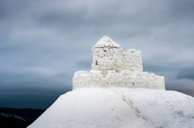 Castle made from ice clipart