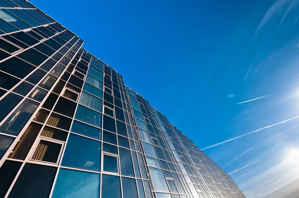 Glass wall of office building — Stock Photo, Image