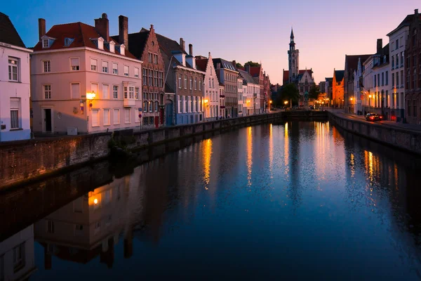 Bruges at sunset — Stock Photo, Image