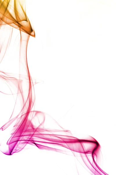 Mehrfarbig rauch qualm Wellen dampdemping av røyk zigarette duft parfthern – stockfoto