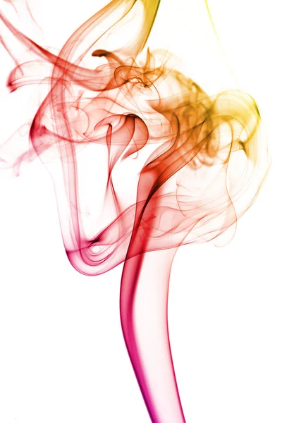 Mehrfarbig rauch qualm Wellen dampf smoke zigarette duft parfüm — Zdjęcie stockowe