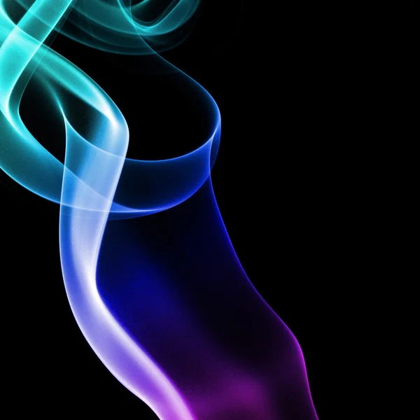 Mehrfarbig rauch qualm Wellen dampf smoke zigarette duft parfüm — Stock fotografie