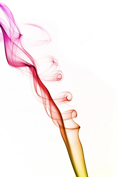 Mehrfarbig rauch qualm Wellen dampf smoke zigarette duft parfüm — Stok fotoğraf