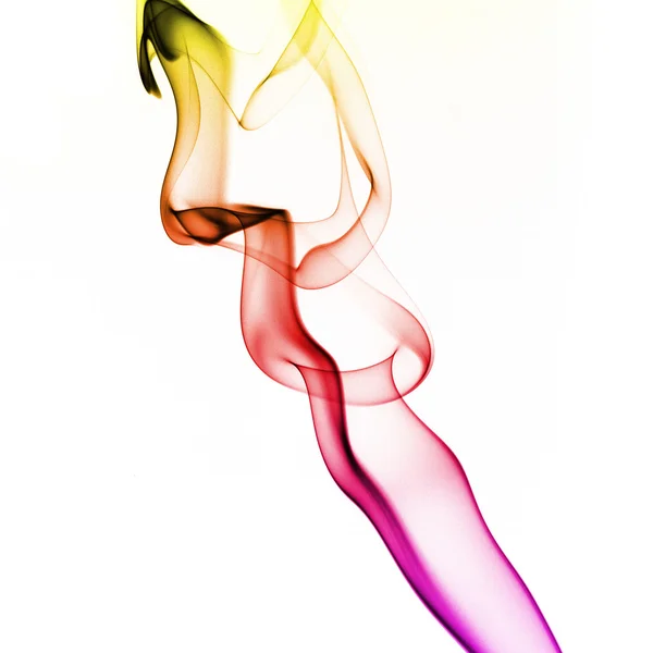 Mehrfarbig rauch qualm Wellen dampf smoke zigarette duft parfüm — 스톡 사진