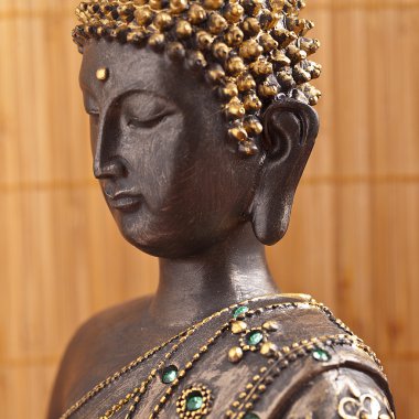 Buda buddhismus zen altın heykelini gott feng-shui asien