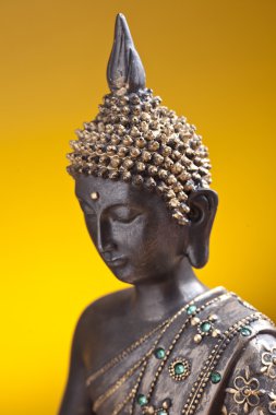 Buda buddhismus zen altın heykelini gott feng-shui asien