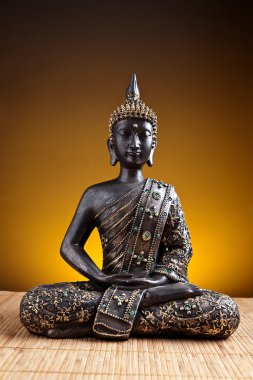 Buddha Buddhismus zen gold Statue Gott Feng-Shui Asien clipart