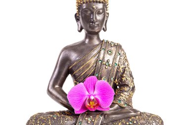 Boeddha buddhismus zen orchidee standbeeld gott feng-shui ASI