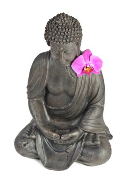 Boeddha buddhismus zen orchidee standbeeld gott feng-shui ASI