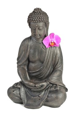 Boeddha buddhismus zen orchidee standbeeld gott feng-shui ASI